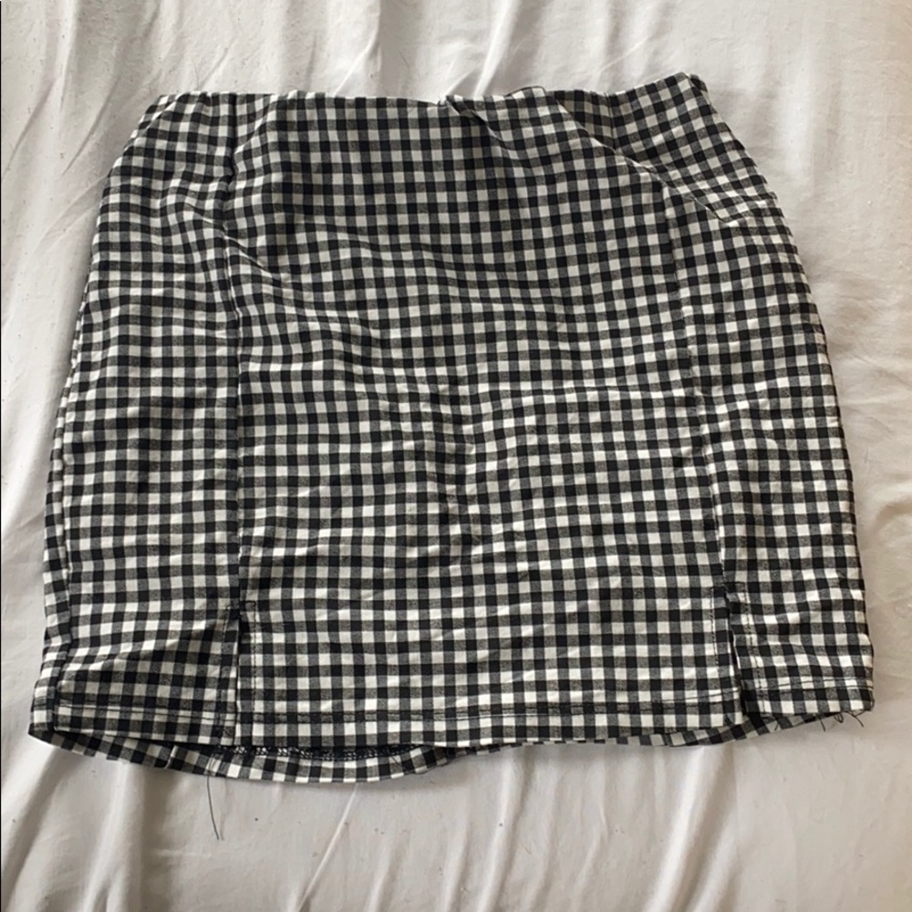 Black and White checkered skirt